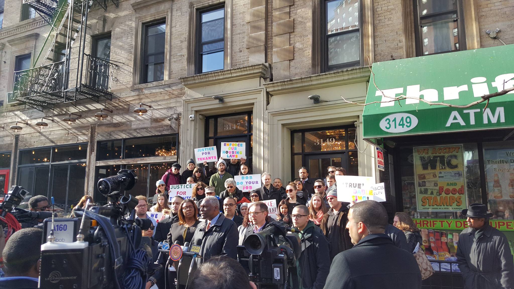 Justice for Tenants rally